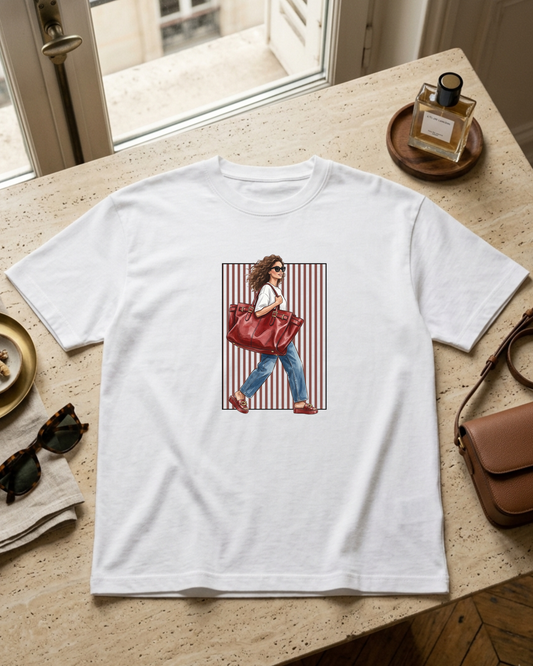 Camiseta Blanca - Lifestyle Red Bag