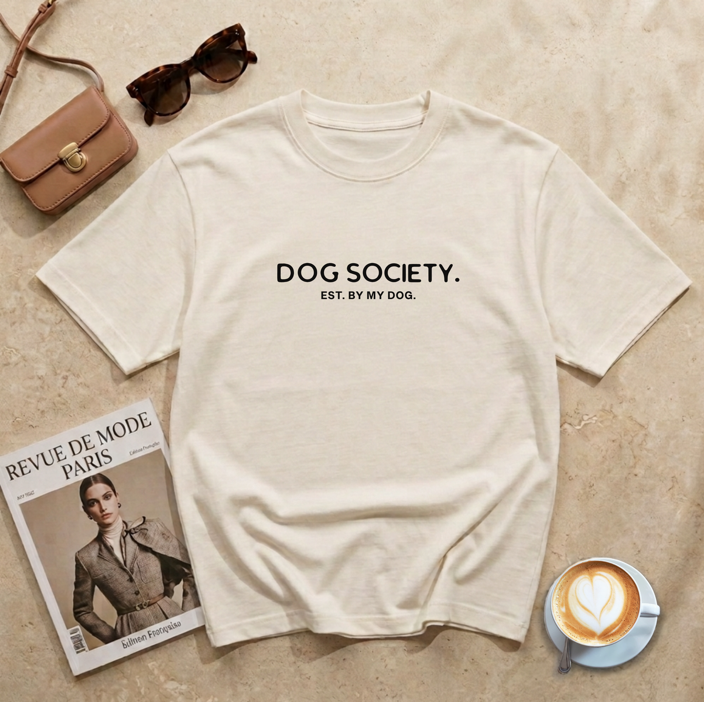 Camiseta Blanco Roto - Dog Society - EST. BY MY DOG.